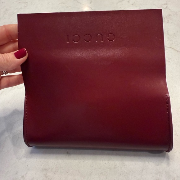 Gucci Black Sunglasses with Burgundy Case